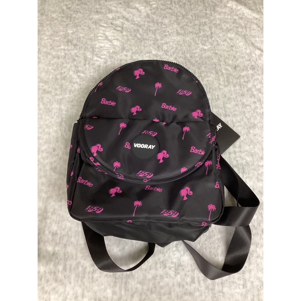 Barbie x Vooray Lexi Backpack Black Pink Summer Vibe Mini Bag V04022BSV NEW